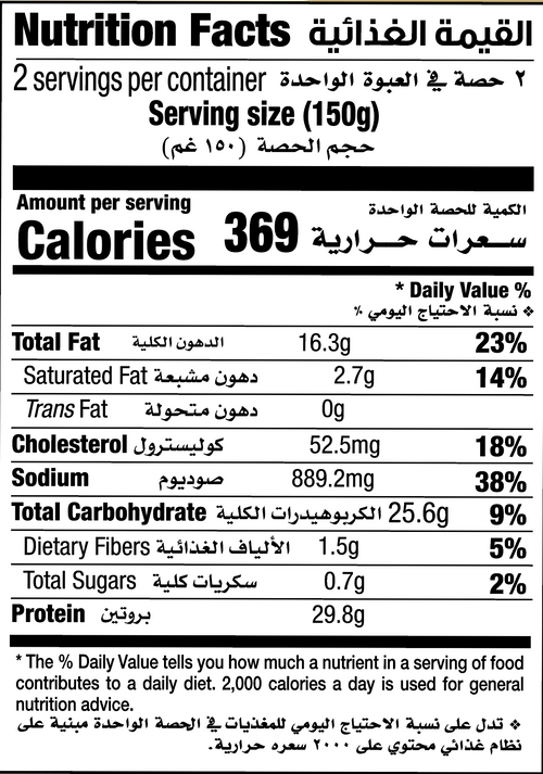 Nutrition Facts